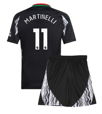 Arsenal Gabriel Martinelli #11 Borta Kläder Barn 2024-25 Kortärmad (+ Korta byxor)